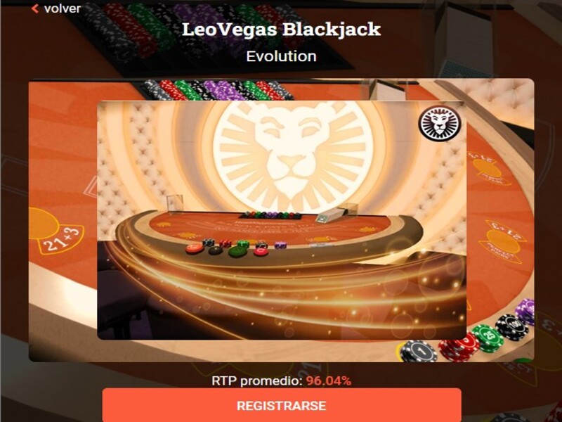 Caraterísticas do blackjack LeoVegas