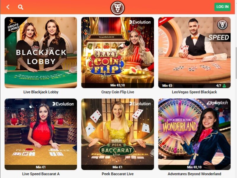 Laden Sie die mobile Leovegas Online-Casino-Anwendung herunter