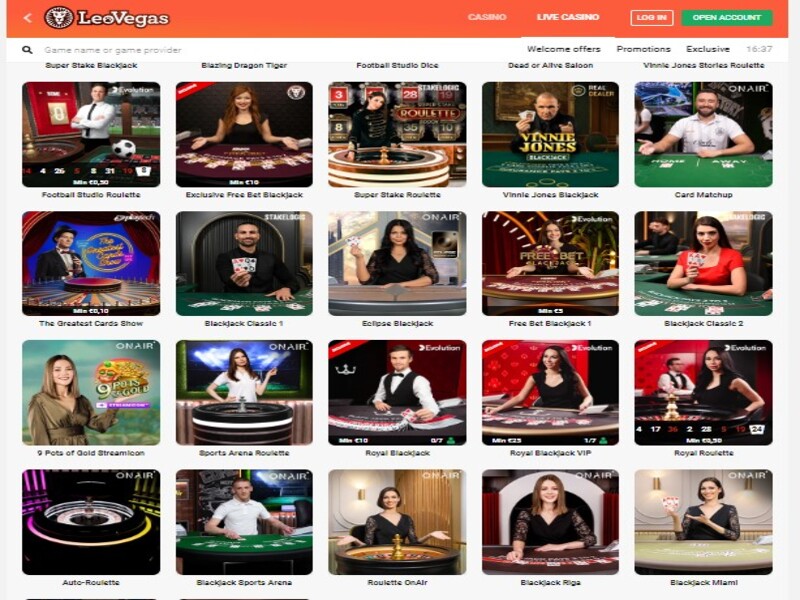 Sportspel på Leovegas